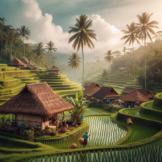 village atmosphere in Bali