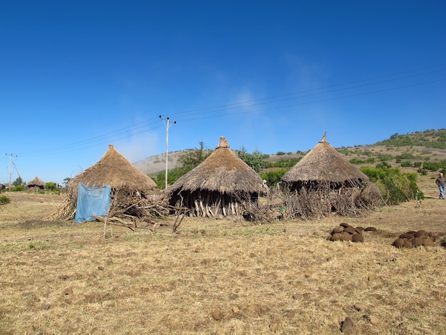 The village in Ethiopia country, Africa