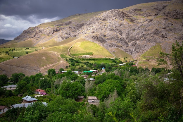 The village of Hazrati Bashir in Uzbekistan