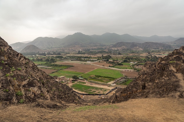 Village in the mountains of Peru