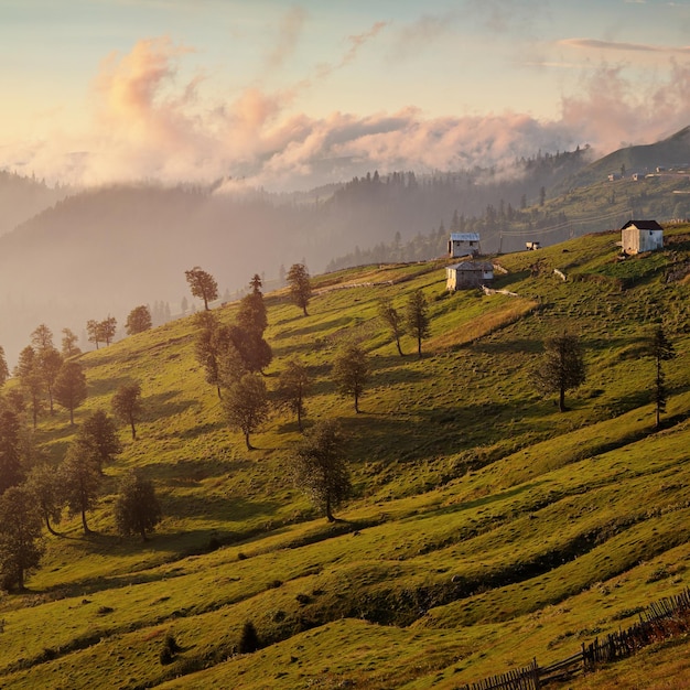 Village in the mountains