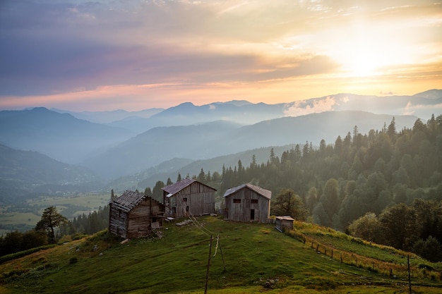 Village in the mountains