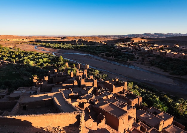 Village view in Kasbah Ait Ben Haddou Morocco