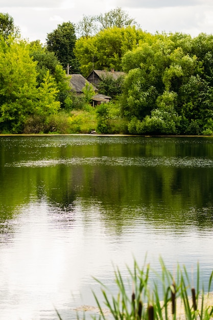 Village behind the village on the lake