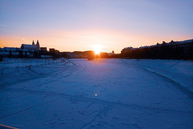 Vilnius Winter Sunrise