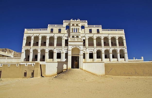 The vinatge palace in Tarim Yemen