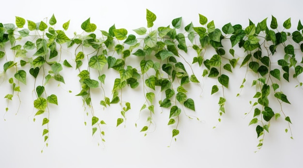 Vine plant on light gray background