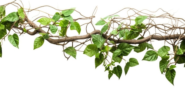 A vine with green leaves and vines on it