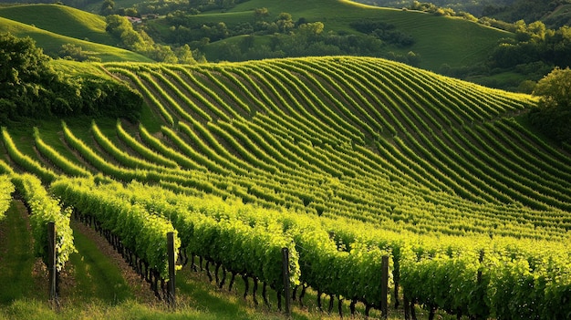 Photo vineyard landscape