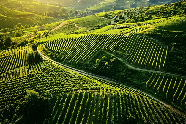 Photo vineyards on the hillside