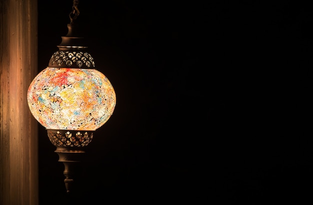 vintage arabic islamic wall lamp