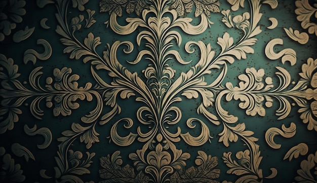 Vintage background luxury seamless pattern Ai generated