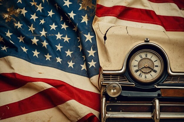 Photo vintage background for usa independence day