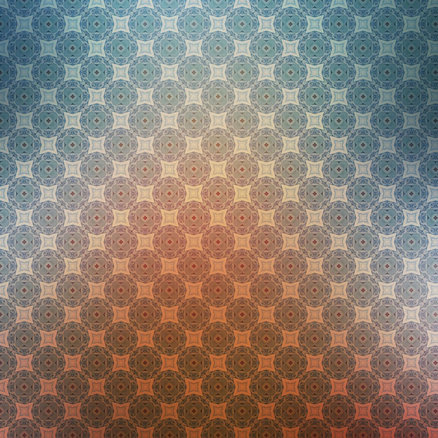 Vintage background with seamless pattern in retro style