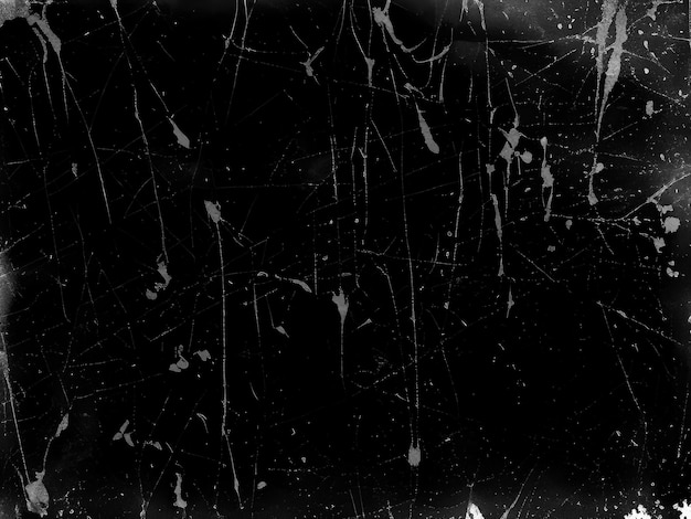 Vintage Black Scratched Texture with Old Film Effect Abstract Grunge Background for Design and Art