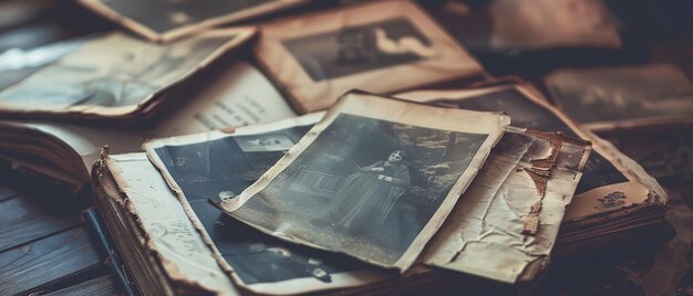 Vintage BlackandWhite Photo Album