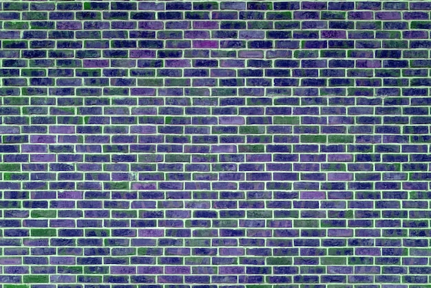 Vintage blue brick wall Construction pattern background