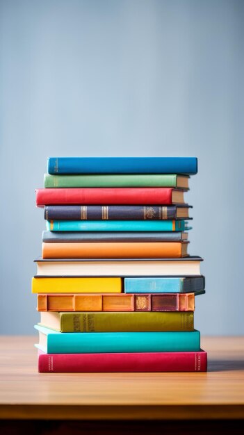 Vintage books stack