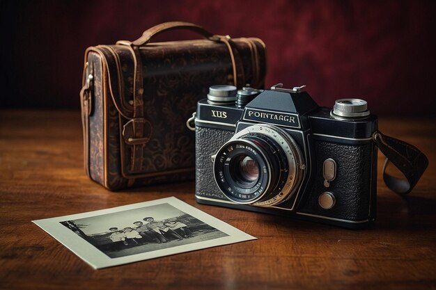 Vintage Camera and Family Prints