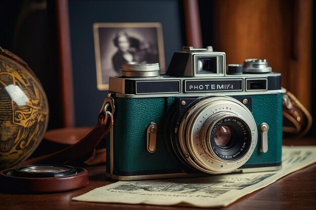 Vintage Camera and Family Prints