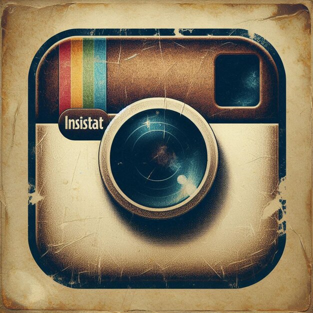 Photo vintage camera icon