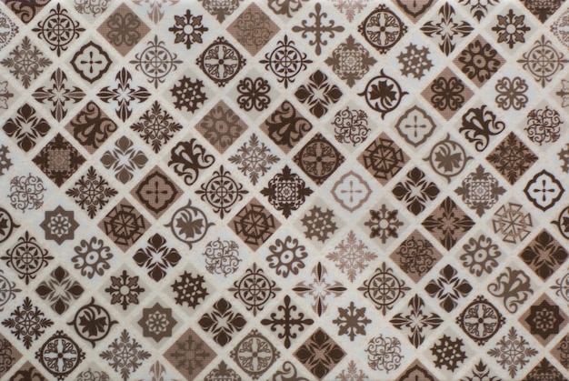 vintage ceramic mosaic tile for kitchen with flower pattern