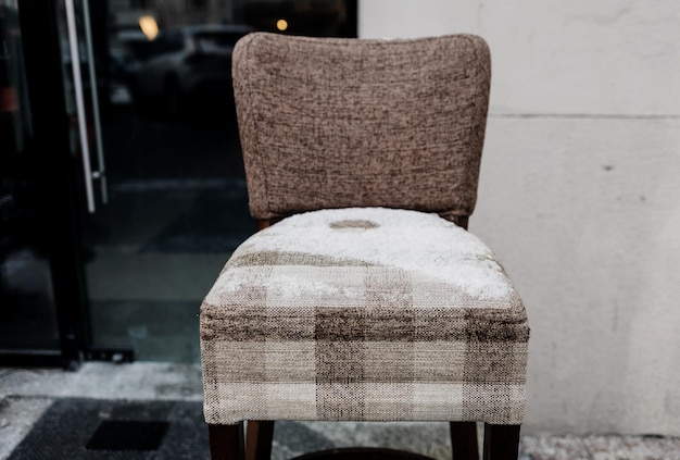 Vintage checkered chair