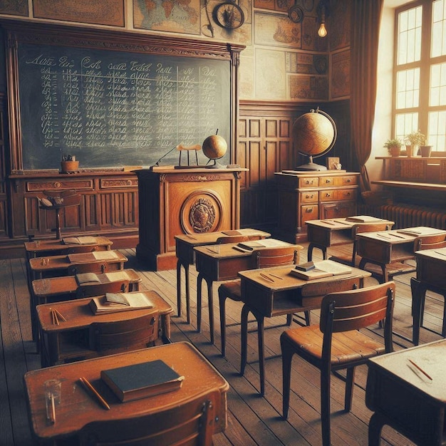 Photo vintage classroom