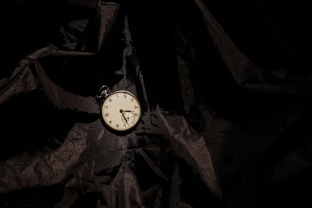 vintage clock on a dark background