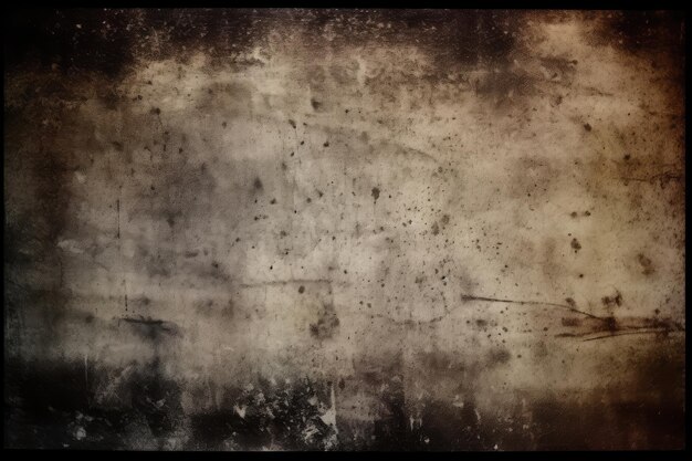 Vintage dark distressed old photo with copy space AI