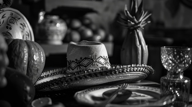 Photo vintage dinner table