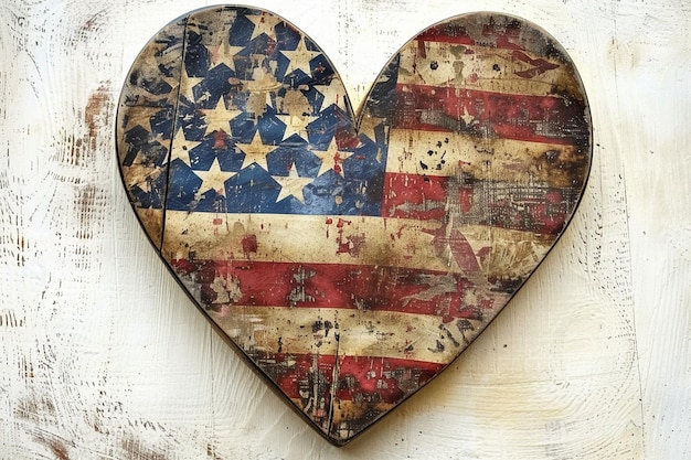 Vintage Distressed Patriotic USA Graphic