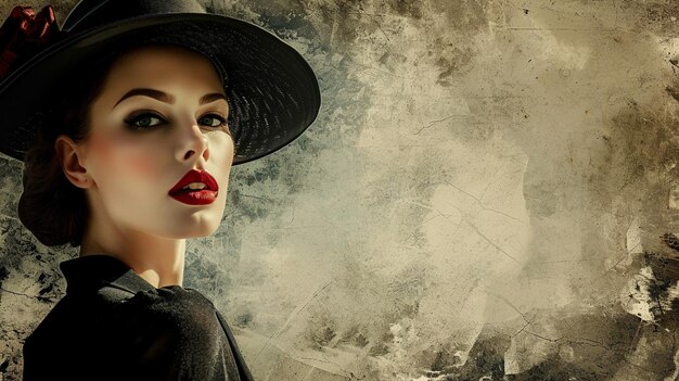 A vintage fashion banner with a nod to classic styles and iconic fashion moments