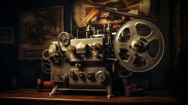 Vintage film projector