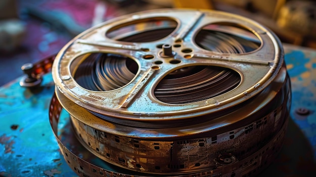 vintage film wheel