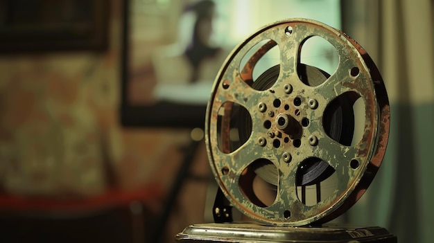 vintage film wheel