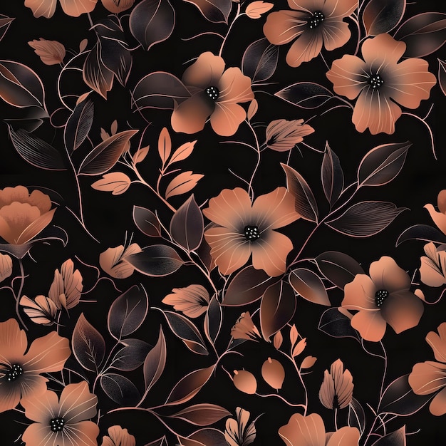 vintage Floral pattern illustration