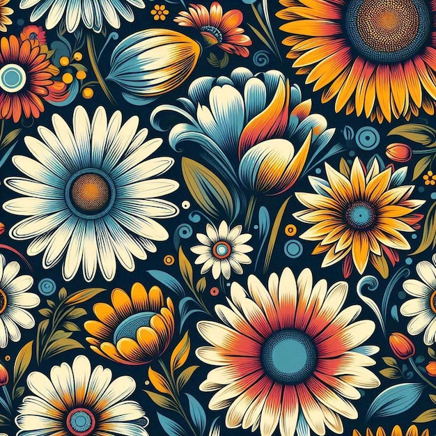 Vintage floral pattern