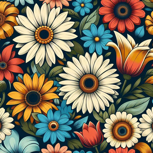 Vintage floral pattern