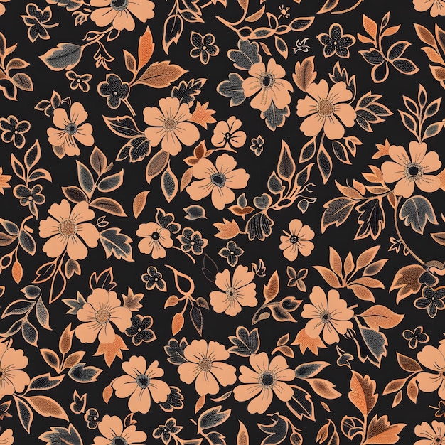 vintage flower pattern floral wallpaper