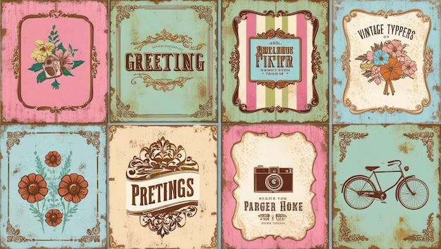 Vintage Food and Beverage Labels Charming Retro Design Collection