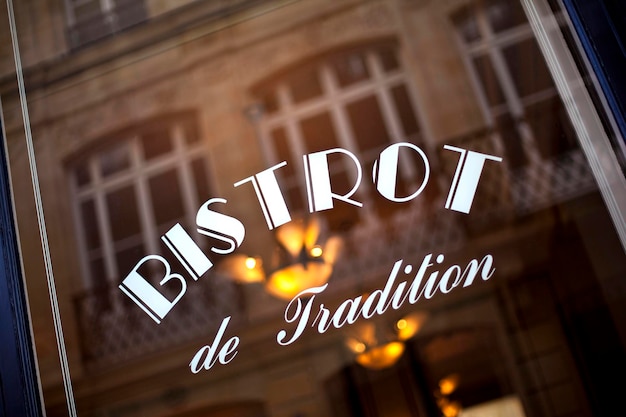 Vintage French bistro