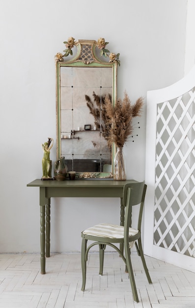 Vintage green dressing table