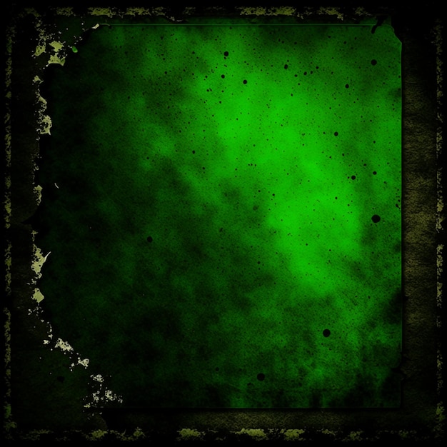 Vintage grunge black and green concrete abstract texture studio wall background