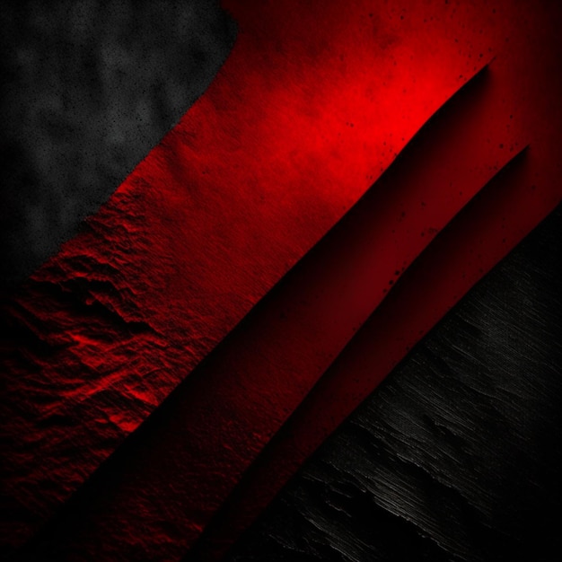 Vintage grunge black and red concrete abstract texture studio wall background