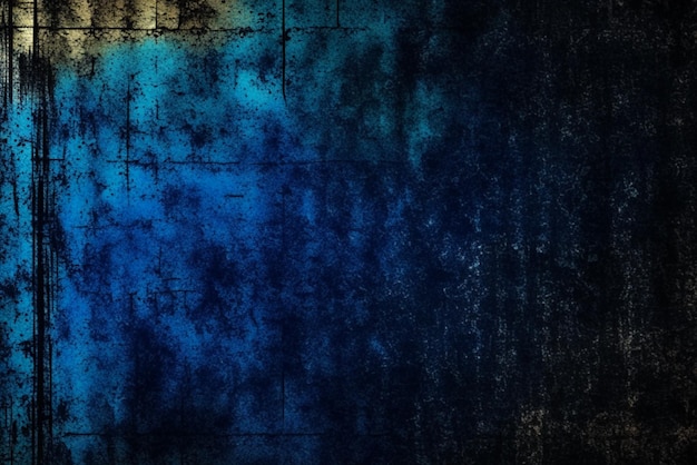 Vintage grunge blue concrete texture studio wall background