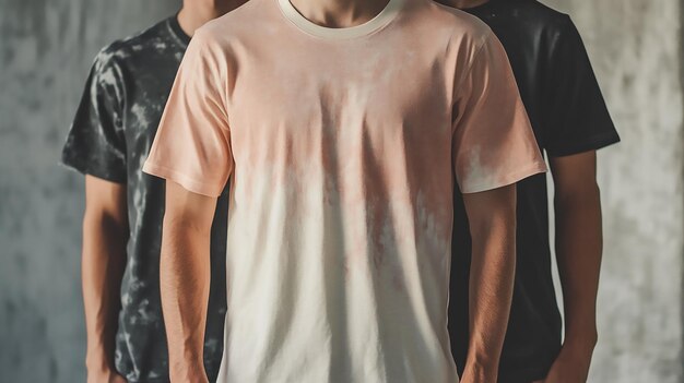 Photo vintage grunge tshirts mockup