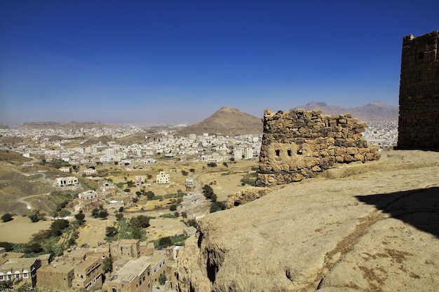 The vintage house in the small village close Sana'a Yemen