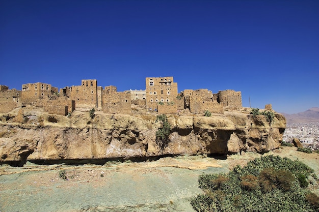 The vintage house in the small village close Sana'a Yemen