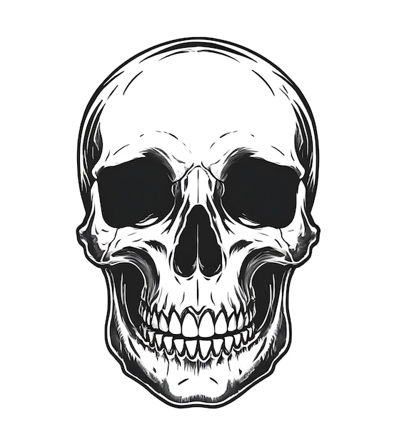 Photo vintage human skull concept 1